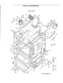 03 - Body Parts parts for Ge Range JGBP80MEV2BC from AppliancePartsPros.com