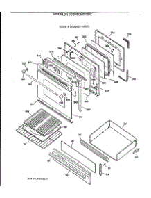 04 - Door & Drawer Parts parts for Ge Range JGBP80MEV2BC from AppliancePartsPros.com