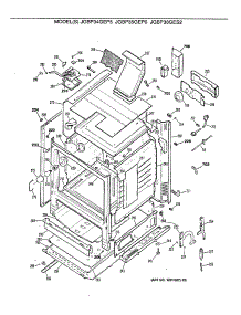 03 - Section3 parts for Ge Range JGBP34GEP5 from AppliancePartsPros.com