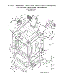 03 - Body Parts parts for Ge Range JGBP34AEV5AD from AppliancePartsPros.com
