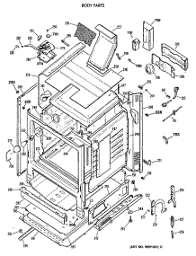 03 - Body Parts parts for Ge Range JGBP34GEV3WH from AppliancePartsPros.com