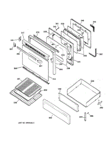 04 - Door & Drawer Parts parts for Ge Range JGBP30DEA2AD from AppliancePartsPros.com