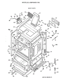 03 - Body Parts parts for Ge Range JGBP80MEV1BC from AppliancePartsPros.com