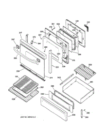 04 - Door & Drawer Parts parts for Ge Range JGBP79AEB1AA from AppliancePartsPros.com