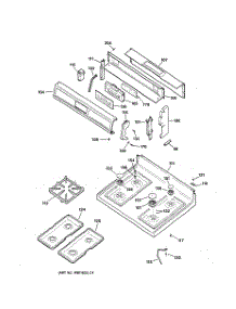 02 - Control Panel & Cooktop parts for Ge Range JGBP79AEA2AA from AppliancePartsPros.com