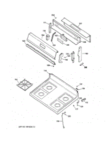 02 - Cooktop parts for Ge Range JGBS20BEW2WH from AppliancePartsPros.com