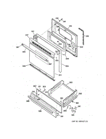 04 - Door & Drawer Parts parts for Ge Range JGBS20BEW1WH from AppliancePartsPros.com