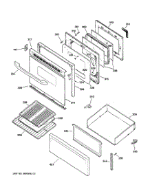 03 - Door & Drawer Parts parts for Ge Range JBP62BD4CT from AppliancePartsPros.com