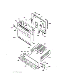 04 - Door & Drawer Parts parts for Ge Range LGB116BPA1WH from AppliancePartsPros.com