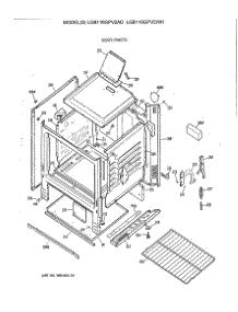 03 - Body Parts parts for Ge Range LGB116GPV2WH from AppliancePartsPros.com