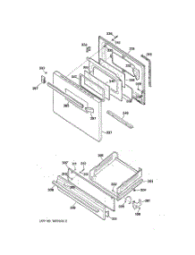 04 - Door & Drawer Parts parts for Ge Range JGBS07PEW1WW from AppliancePartsPros.com