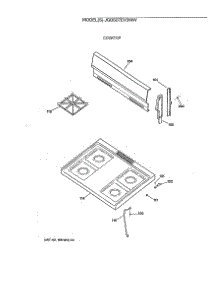 04 - Cooktop parts for Ge Range JGBS07EV3WW from AppliancePartsPros.com