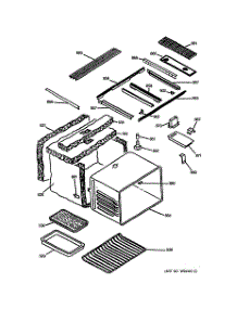 05 - Maintop & Oven Assembly parts for Ge Range JSP69WVWW from AppliancePartsPros.com