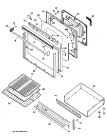 03 - Section3 parts for Ge Range JGBP25GEN7 from AppliancePartsPros.com