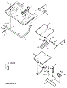 04 - Section4 parts for Ge Range JGBP25GEN7 from AppliancePartsPros.com