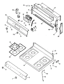 02 - Section2 parts for Ge Range JGBP29GES3 from AppliancePartsPros.com
