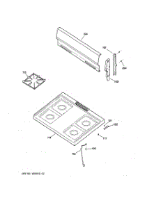02 - Cooktop parts for Ge Range JGBS04PPA1AD from AppliancePartsPros.com