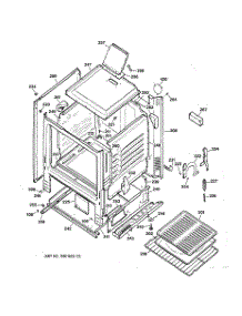 03 - Body Parts parts for Ge Range JGBS04PPA1WH from AppliancePartsPros.com
