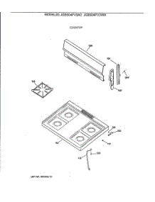02 - Cooktop parts for Ge Range JGBS04PV3AD from AppliancePartsPros.com