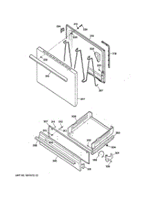 04 - Door & Drawer Parts parts for Ge Range JGBS04PPA1WH from AppliancePartsPros.com