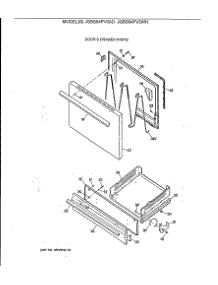04 - Door & Drawer Parts parts for Ge Range JGBS04PV3WH from AppliancePartsPros.com