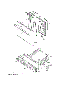 04 - Door & Drawer Parts parts for Ge Range JGBS04PEW2WH from AppliancePartsPros.com