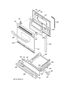04 - Door & Drawer Parts parts for Ge Range JGBS22BEA3WH from AppliancePartsPros.com