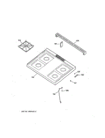 02 - Cooktop parts for Ge Range JGSS05BEW2BB from AppliancePartsPros.com