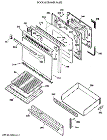 04 - Body & Drawer Parts parts for Ge Range JGBP28GEV3AD from AppliancePartsPros.com