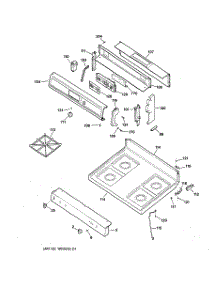 02 - Control Panel & Cooktop parts for Ge Range JGBP24BEA1WH from AppliancePartsPros.com