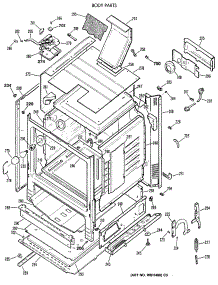 03 - Body Parts parts for Ge Range JGBP28GEV3WH from AppliancePartsPros.com