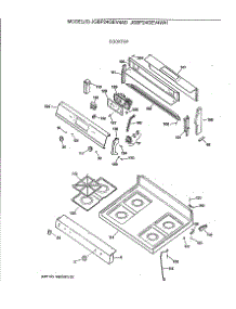 02 - Cooktop parts for Ge Range JGBP24GEV4WH from AppliancePartsPros.com