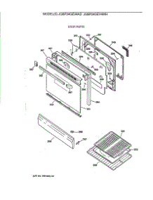 03 - Door Parts parts for Ge Range JGBP24GEV4WH from AppliancePartsPros.com