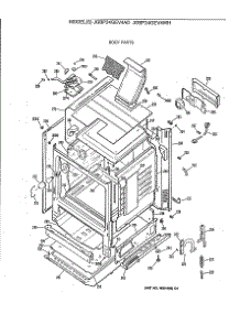 04 - Body Parts parts for Ge Range JGBP24GEV4AD from AppliancePartsPros.com