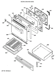 04 - Door & Drawer Parts parts for Ge Range JGBP26WEV3WW from AppliancePartsPros.com