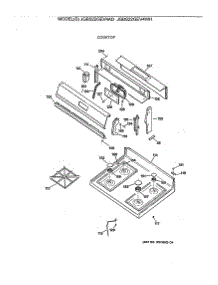 02 - Cooktop parts for Ge Range JGBS22GEV4AD from AppliancePartsPros.com