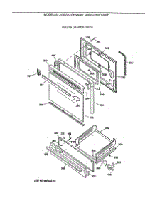 04 - Door & Drawer Parts parts for Ge Range JGBS22GEV4AD from AppliancePartsPros.com