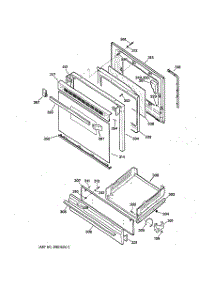 04 - Door & Drawer Parts parts for Ge Range JGBS23BEW1AD from AppliancePartsPros.com