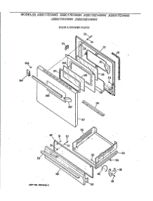 04 - Door & Drawer Parts parts for Ge Range JGBS17EV4WH from AppliancePartsPros.com