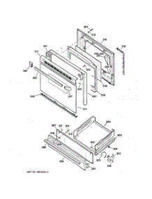 04 - Door & Drawer Parts parts for Ge Range JGBS23GEV5AD from AppliancePartsPros.com