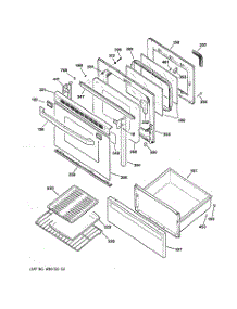 03 - Door & Drawer Parts parts for Ge Range JBP79BY1 from AppliancePartsPros.com