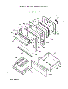 03 - Door & Drawer Parts parts for Ge Range JBP79GV2 from AppliancePartsPros.com