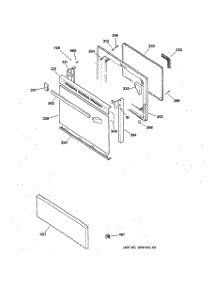 03 - Door Parts parts for Ge Range JBP60BY5WH from AppliancePartsPros.com