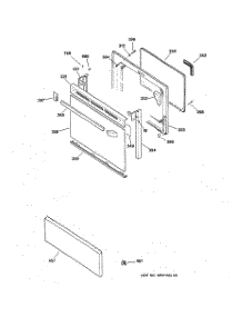 03 - Door Parts parts for Ge Range JBP60BY2WH from AppliancePartsPros.com