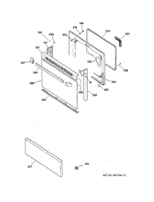 03 - Door parts for Ge Range JBP60BY1WH from AppliancePartsPros.com
