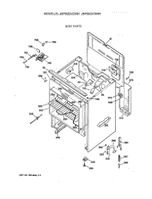 03 - Body Parts parts for Ge Range JBP60GV3WH from AppliancePartsPros.com