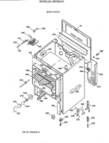 02 - Body Parts parts for Ge Range JBP26AV3 from AppliancePartsPros.com