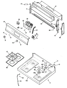 02 - Section2 parts for Ge Range JGBP32GES3 from AppliancePartsPros.com