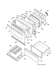 03 - Door & Drawer Parts parts for Ge Range JBP78WY3 from AppliancePartsPros.com