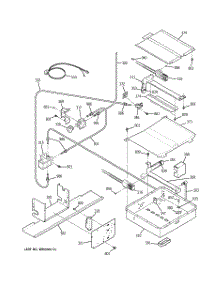 06 - Oven Burner parts for Ge Range JGSP23BEY4BB from AppliancePartsPros.com